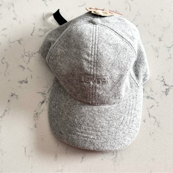 Levi's Men's Adjustable Terry Cloth Baseball Cap - Gray, men’s gray hat - Picture 4 of 10